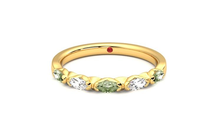Taylor & Hart Laurel Wedding Ring 360 degree image 29
