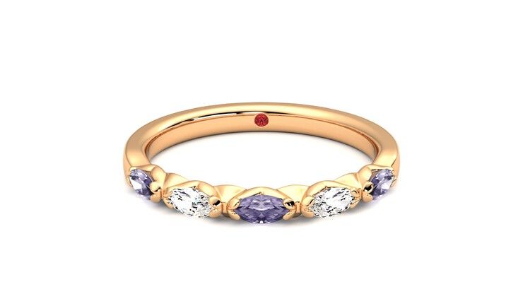 Taylor & Hart Laurel Wedding Ring 360 degree image 0