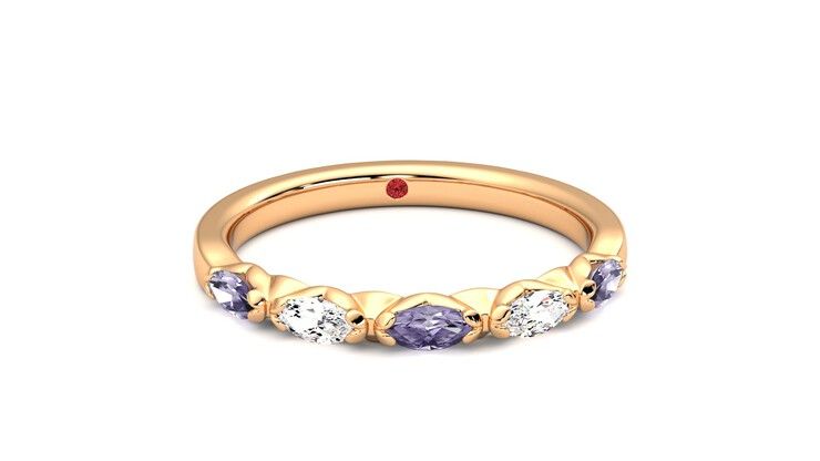 Taylor & Hart Laurel Wedding Ring 360 degree image 2