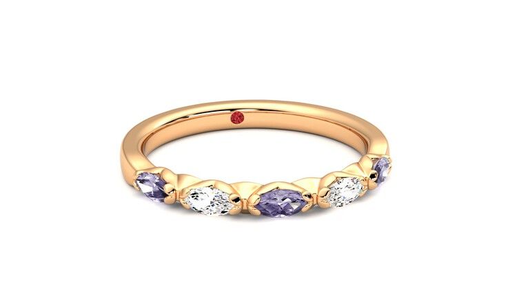 Taylor & Hart Laurel Wedding Ring 360 degree image 3