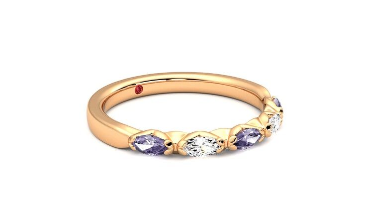 Taylor & Hart Laurel Wedding Ring 360 degree image 6