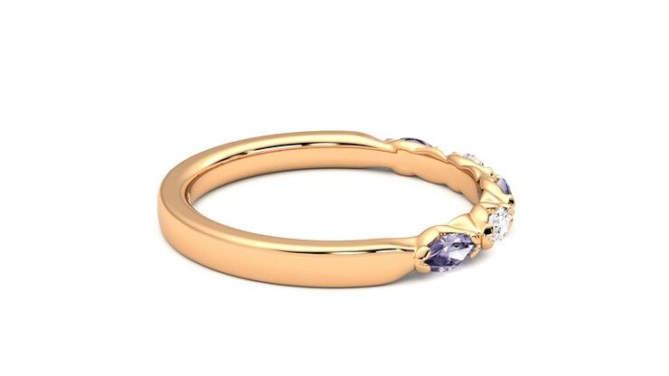 Taylor & Hart Laurel Wedding Ring 360 degree image 10