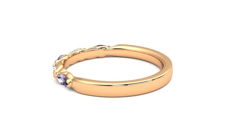 Taylor & Hart Laurel Wedding Ring 360 degree image 19