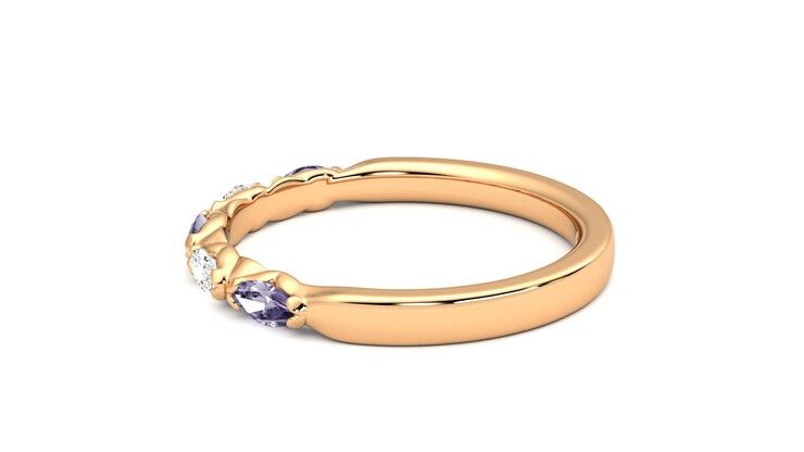 Taylor & Hart Laurel Wedding Ring 360 degree image 20