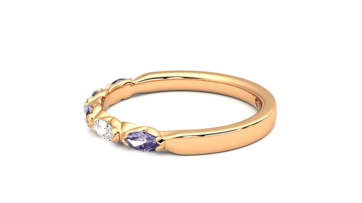 Taylor & Hart Laurel Wedding Ring 360 degree image 21