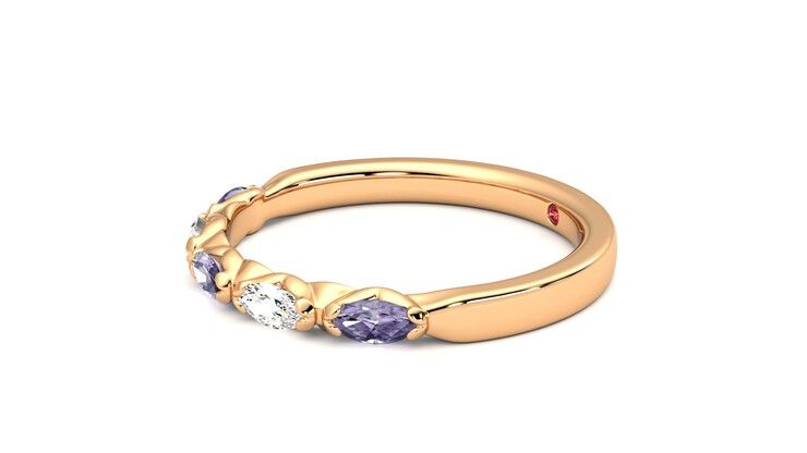 Taylor & Hart Laurel Wedding Ring 360 degree image 22