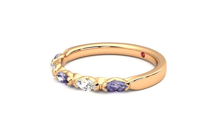 Taylor & Hart Laurel Wedding Ring 360 degree image 23