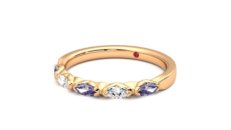 Taylor & Hart Laurel Wedding Ring 360 degree image 25