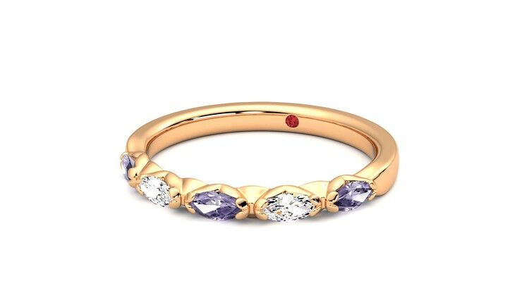 Taylor & Hart Laurel Wedding Ring 360 degree image 26