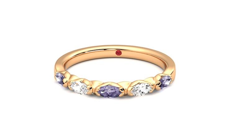 Taylor & Hart Laurel Wedding Ring 360 degree image 28