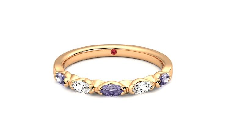 Taylor & Hart Laurel Wedding Ring 360 degree image 29