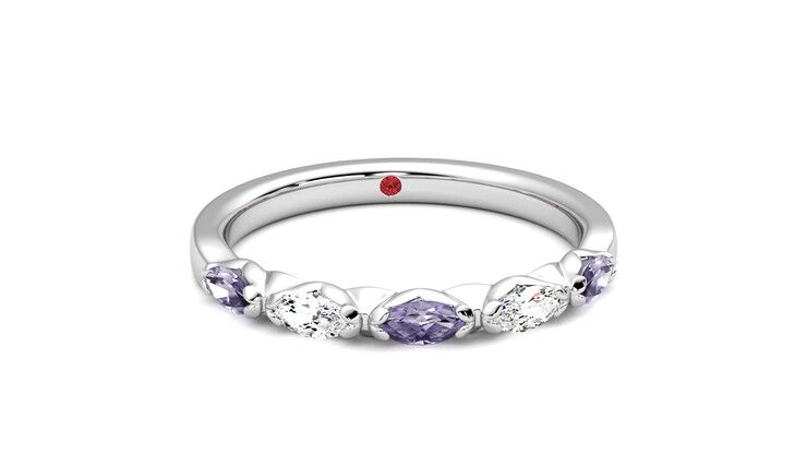 Taylor & Hart Laurel Wedding Ring 360 degree image 2