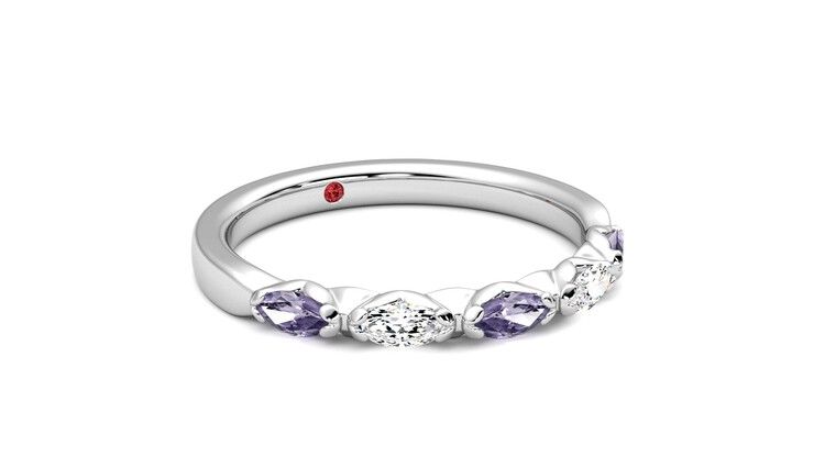 Taylor & Hart Laurel Wedding Ring 360 degree image 5