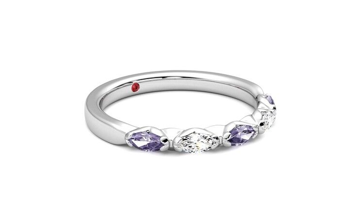 Taylor & Hart Laurel Wedding Ring 360 degree image 6