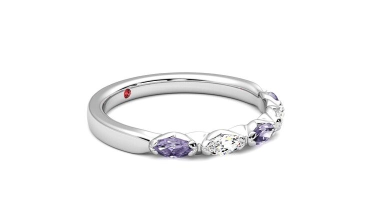 Taylor & Hart Laurel Wedding Ring 360 degree image 7