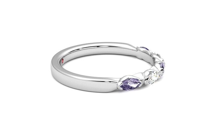 Taylor & Hart Laurel Wedding Ring 360 degree image 9