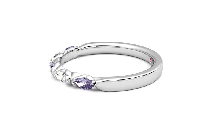 Taylor & Hart Laurel Wedding Ring 360 degree image 21