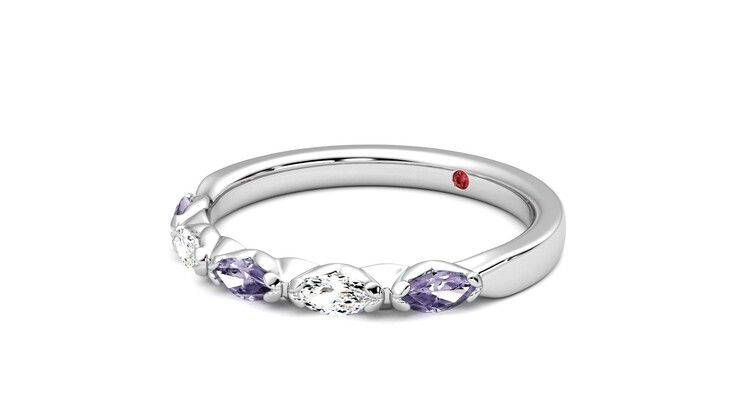 Taylor & Hart Laurel Wedding Ring 360 degree image 24