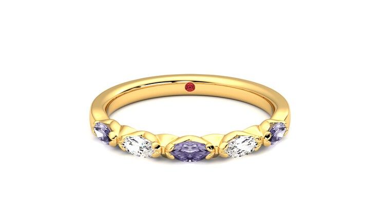 Taylor & Hart Laurel Wedding Ring 360 degree image 0