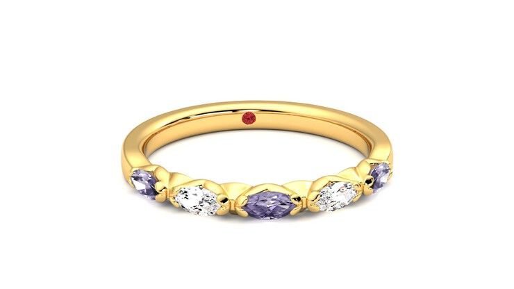 Taylor & Hart Laurel Wedding Ring 360 degree image 2