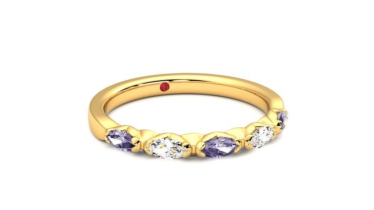Taylor & Hart Laurel Wedding Ring 360 degree image 4