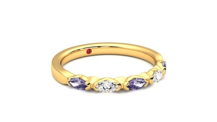 Taylor & Hart Laurel Wedding Ring 360 degree image 5