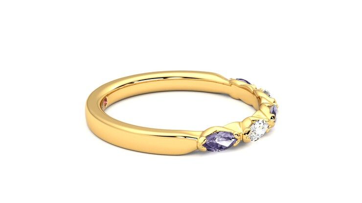 Taylor & Hart Laurel Wedding Ring 360 degree image 9