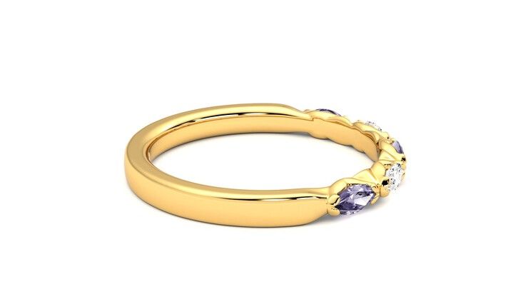 Taylor & Hart Laurel Wedding Ring 360 degree image 10