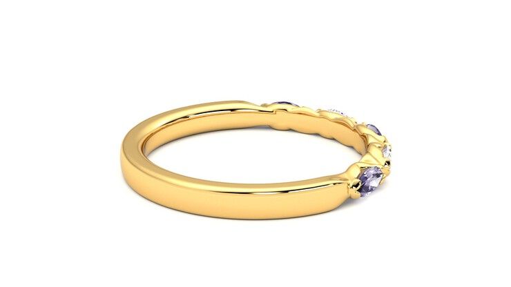 Taylor & Hart Laurel Wedding Ring 360 degree image 11
