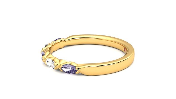 Taylor & Hart Laurel Wedding Ring 360 degree image 21