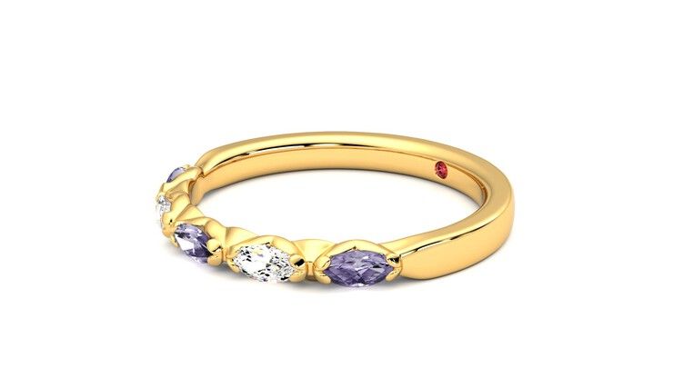 Taylor & Hart Laurel Wedding Ring 360 degree image 23