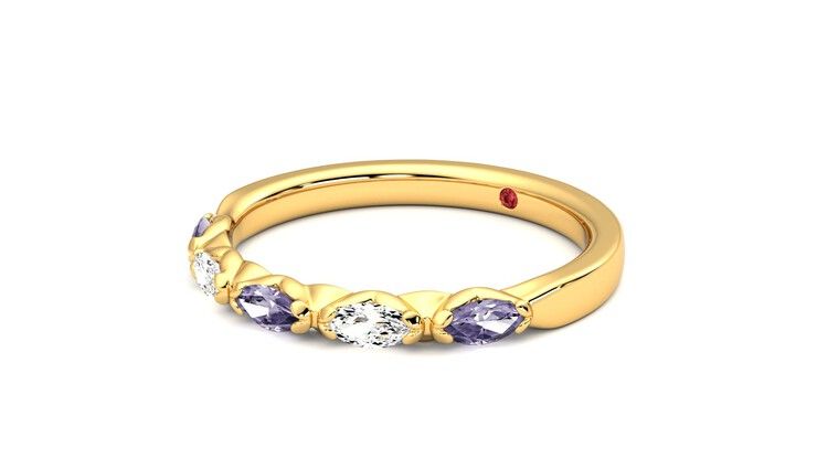 Taylor & Hart Laurel Wedding Ring 360 degree image 24