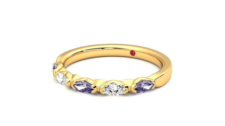 Taylor & Hart Laurel Wedding Ring 360 degree image 25
