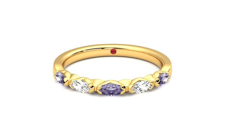 Taylor & Hart Laurel Wedding Ring 360 degree image 29