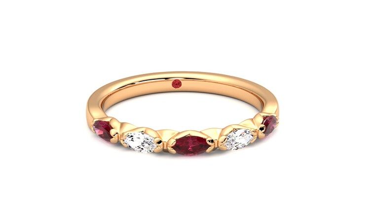 Taylor & Hart Laurel Wedding Ring 360 degree image 2