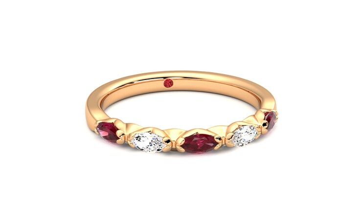Taylor & Hart Laurel Wedding Ring 360 degree image 3