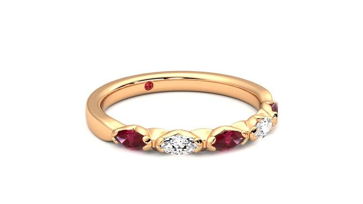 Taylor & Hart Laurel Wedding Ring 360 degree image 5