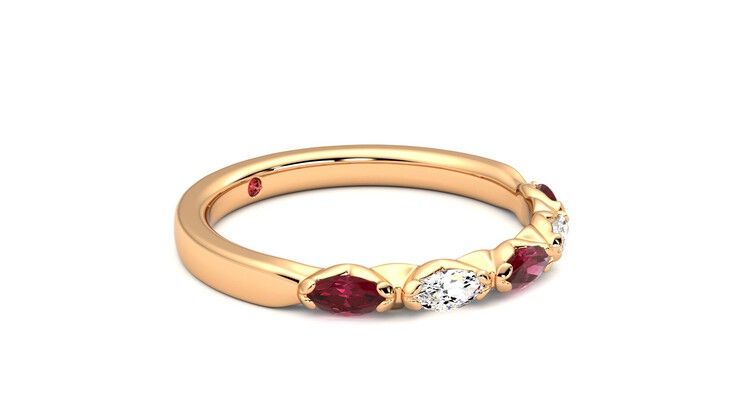 Taylor & Hart Laurel Wedding Ring 360 degree image 7