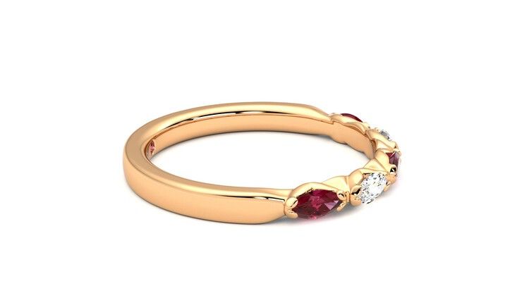 Taylor & Hart Laurel Wedding Ring 360 degree image 9