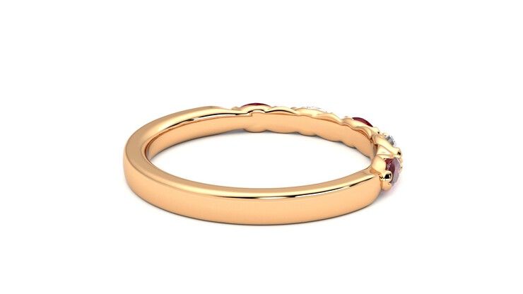 Taylor & Hart Laurel Wedding Ring 360 degree image 12