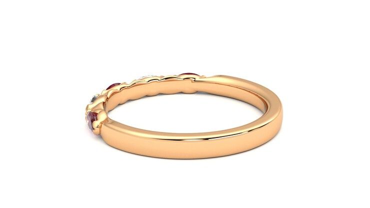 Taylor & Hart Laurel Wedding Ring 360 degree image 18