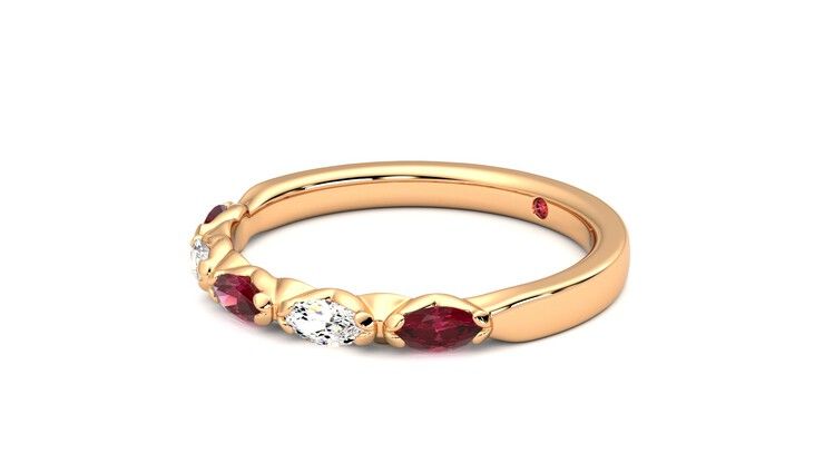 Taylor & Hart Laurel Wedding Ring 360 degree image 22