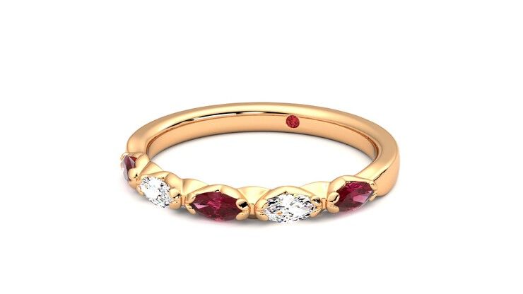 Taylor & Hart Laurel Wedding Ring 360 degree image 25