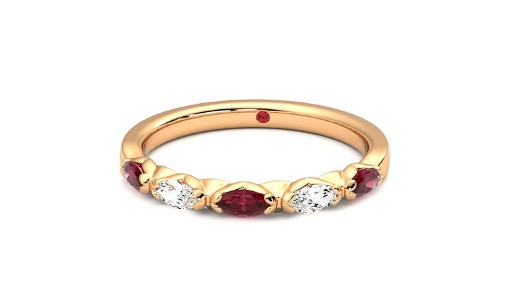 Taylor & Hart Laurel Wedding Ring 360 degree image 27