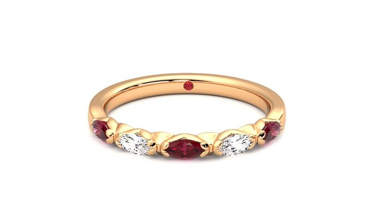 Taylor & Hart Laurel Wedding Ring 360 degree image 28