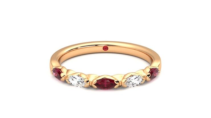 Taylor & Hart Laurel Wedding Ring 360 degree image 29