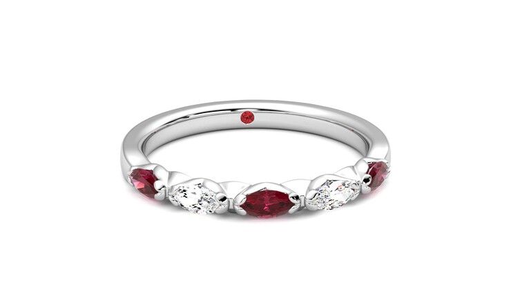Taylor & Hart Laurel Wedding Ring 360 degree image 2