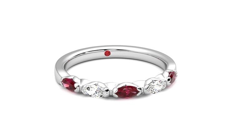 Taylor & Hart Laurel Wedding Ring 360 degree image 3