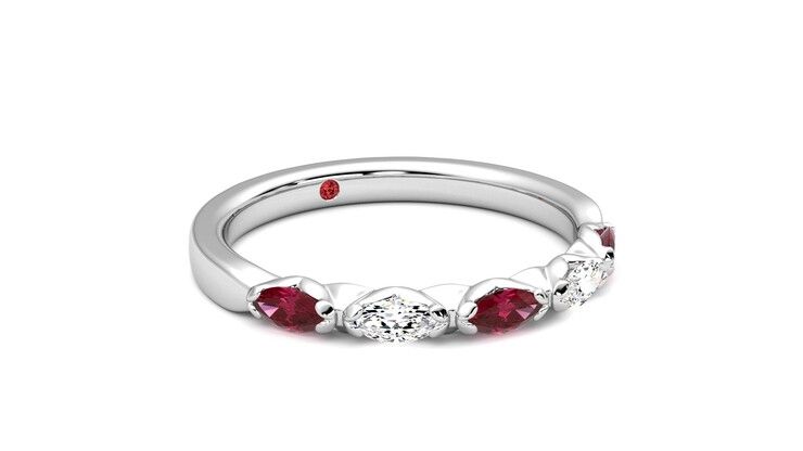 Taylor & Hart Laurel Wedding Ring 360 degree image 5