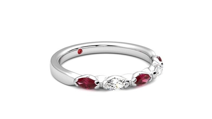 Taylor & Hart Laurel Wedding Ring 360 degree image 6